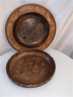 Carved Wood Trays