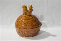 Ceramic Figural Lidded Nut Dish