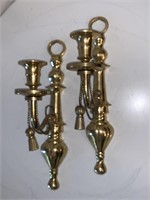Brass Candlestick Sconces