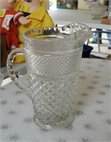 Wexford pattern glass pitcher