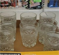 Group of 8 whiskey glasses Wexford pattern
