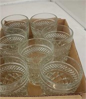 Group of 7 juice glasses Wexford pattern