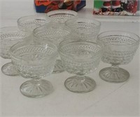 Collection of 8 dessert dishes Wexford pattern