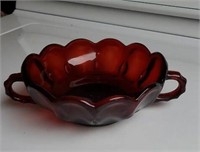 Dark red dish