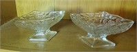 Pair of pretty floral dishes