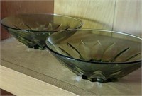 Olive green bowls