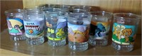 Group of 13 Land before time Bama jelly jars