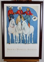 Signed Donna Howell-Sickles Cowgirl Art Print