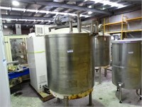 S/S Mixing Tank with Lid & Motor, Approx 800 Ltr