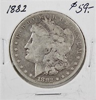 1882-P Morgan Silver Dollar Coin