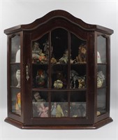 Hanging Curio Cabinet Full of Awesome Figures