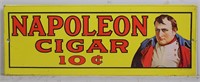 1974 Embossed Napoleon Cigar 10c Advertising Sign