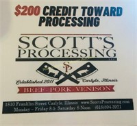 HALF OF A BEEF & $200.00 PROCESSING CREDIT