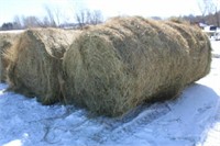 (4) 2020 1St Crop Grass Hay Round Bales, 5Ft x 6Ft