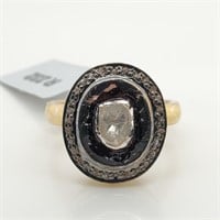 SILVER DIAMOND(0.7CT)  RING (~WEIGHT 7.61G)