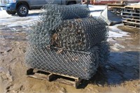 (5) Partial Rolls 48" Chain Link Fence