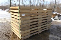(10) Wood Pallets, Approx 53"x 101"