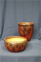 Brown Ceramic Flower Pots