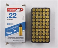 Box of (50) Aguila .22 Cal Pistol Bullets