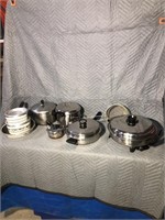 Pots, pans, frying pan, stainless steel electric