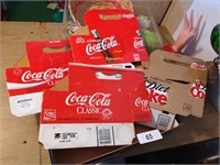 (4) Coca-Cola Cardboard Boxes