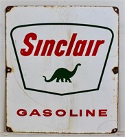 13.5" x 12" Sinclair Gasoline Porcelain Sign