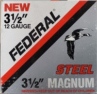 FEDERAL 12GA 3 1/2" MAGNUM STEEL 25 RDS
