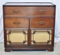 Vintage Electrohome Art Deco Stereo Cabinet