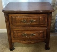 Vintage Dixie 2 Drawer Night Stand
