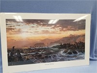 Ed Tussey signed and numbered print of seascape ro
