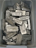 Approx 60 Lbs Lyman Lead Ingots