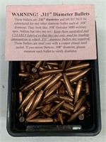 Approx 7.5 Lbs .303 British Bullets .311" 147 Gr