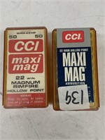 (100 Rds) .22 WMR Ammo Maxi Mag HP