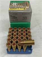 (50 Rds) 9MM Luger Ammo 115 Gr