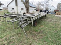 Pile of 3" Aluminum Pipe w/ Trailer&Sprinklers