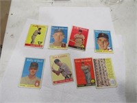 Lot of 8 1958 Topps Baseball Cards #3