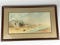 Original Watercolor D. A. Fisher 1899 Labeled