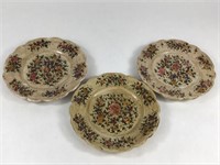 Trio Handpainted Italian Ceramic Wall Plates