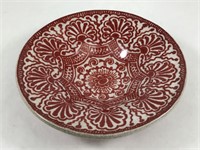 Delft Marked Bowl in Rare Red & White