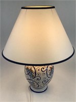 Deruta Italy Handpainted Lamp w/Shade