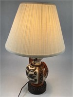 Painted Italian Ceramic Lamp