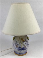 Small Handpainted Italian Pottery Lamp