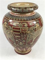 Handpainted Italian Ceramic Urn Signed
