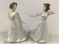 2 VTG Royal Doulton Figurines Cherish & Charmed