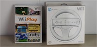 Sealed Wii Wheel/ Wii Play Game