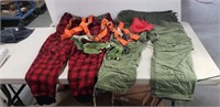 Woolrich & (L) Green Pants/ 3 Pair of Suspenders