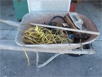 wheel barrow w/ contents