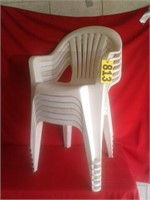6- patio chairs  [1- lot]