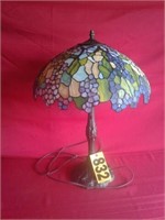 25" Slag  glass table lamp