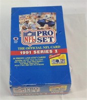 Sealed 1991 NFL pro set cards